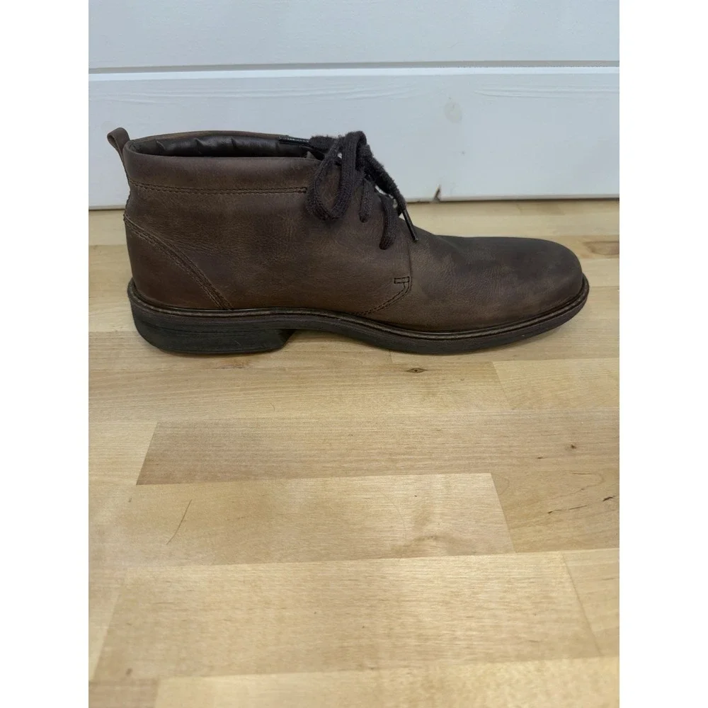 ECCO Men's Gore-Tex Waterproof Brown Leather Chukka Boots EUR 45 US 11-11.5